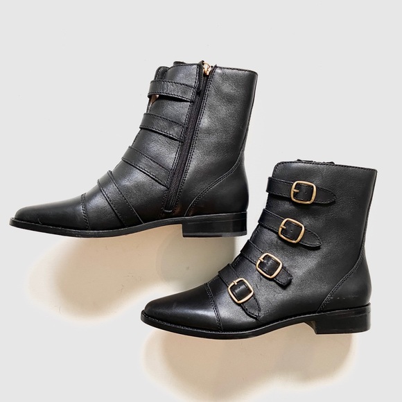 Multi Buckle Troy Calf Boot Nwot 